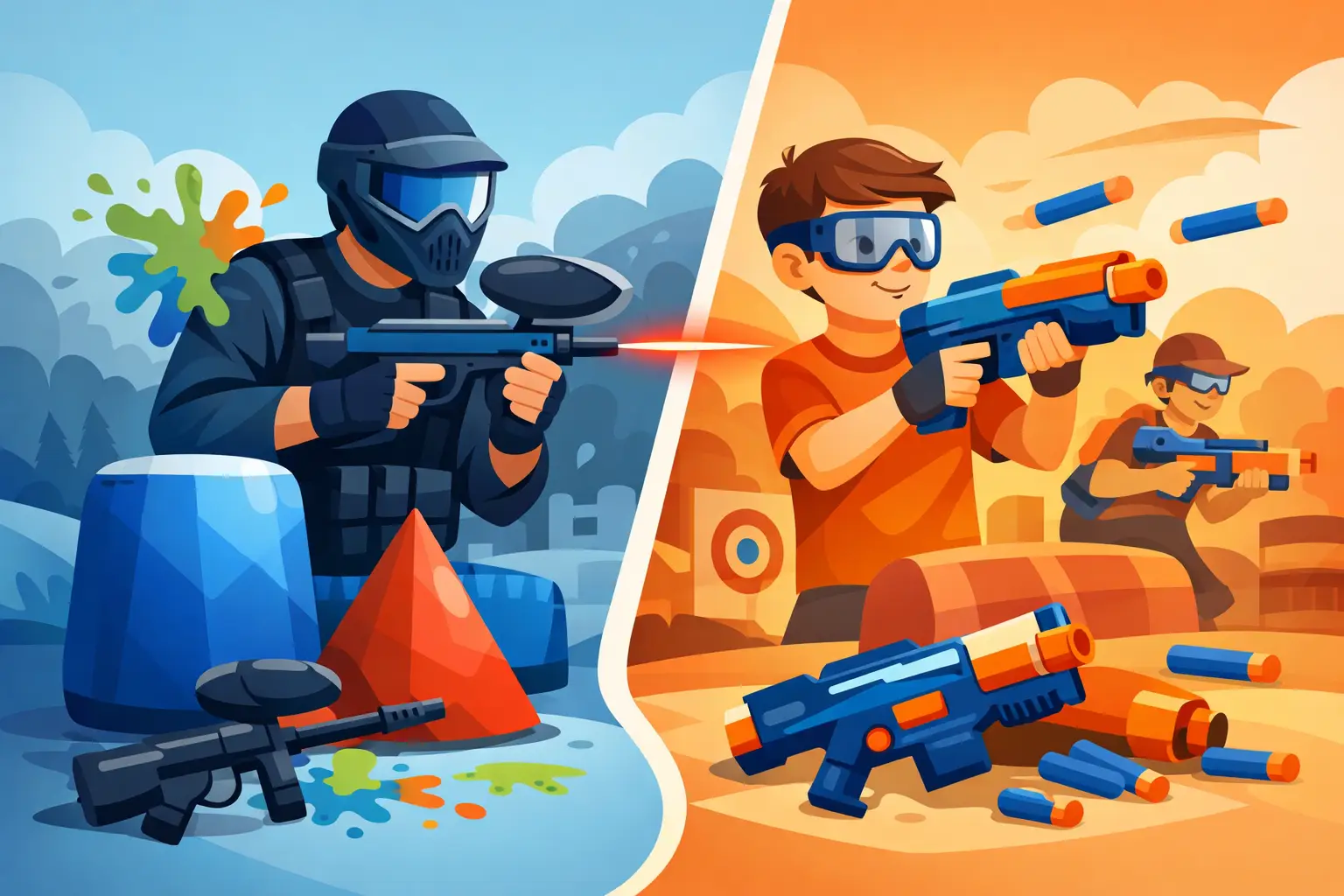 Paintball laserowy czy Nerf? Co wybrać na imprezę