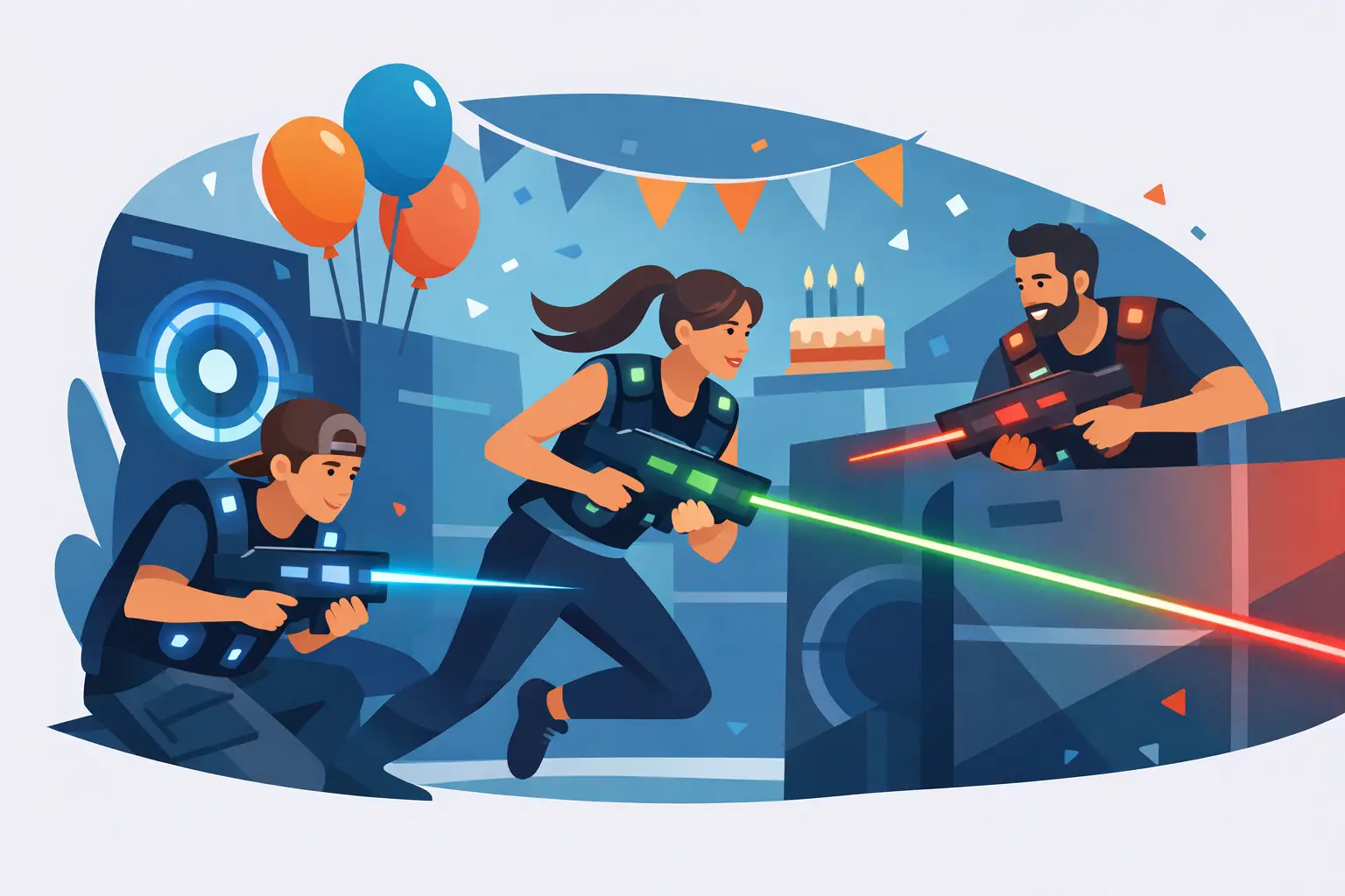 Pakiet urodzinowy laserowy pełen akcji
