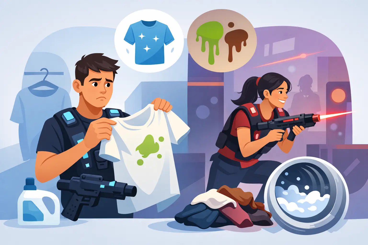 Czy laser tag brudzi ubrania? Sprawdź fakty