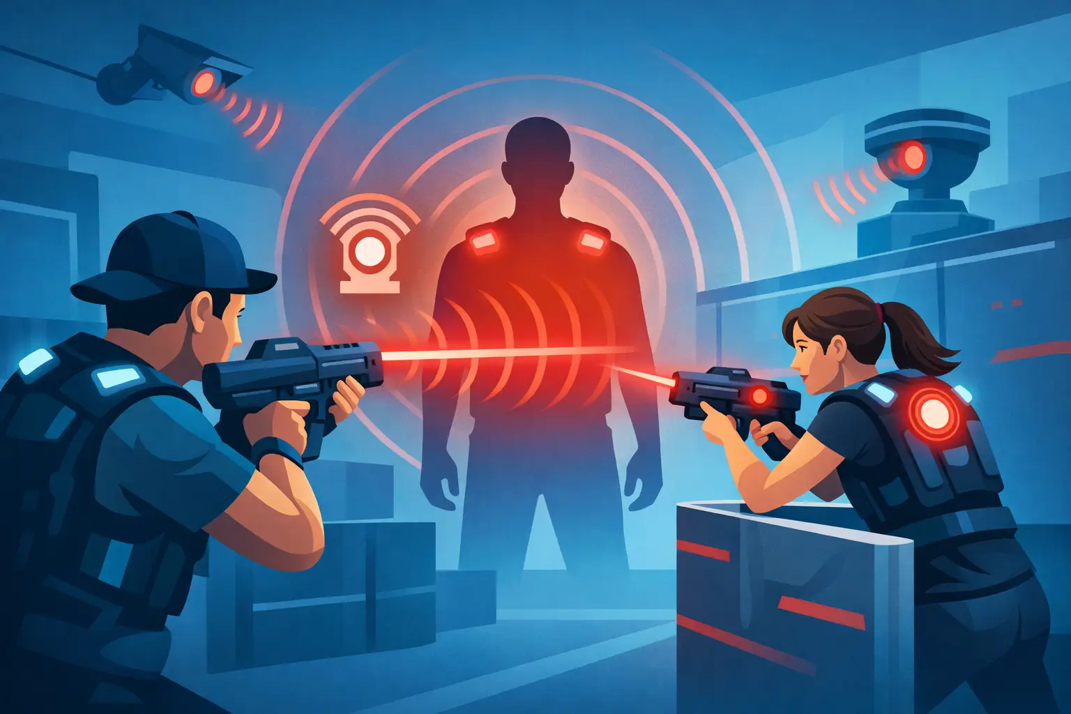 Jak działa system podczerwieni w laser tagu?