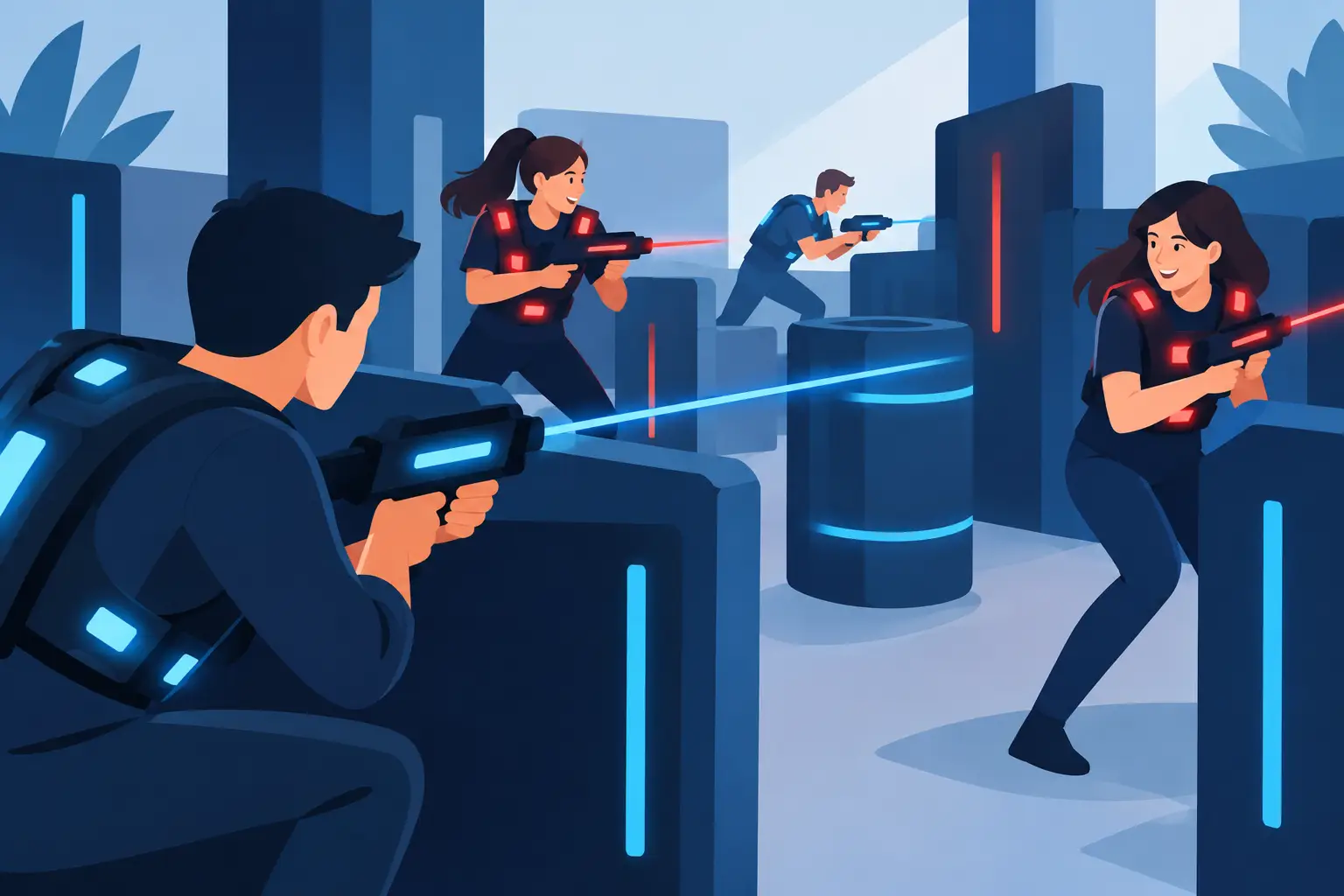 Laser tag firmowy: integracja, która angażuje