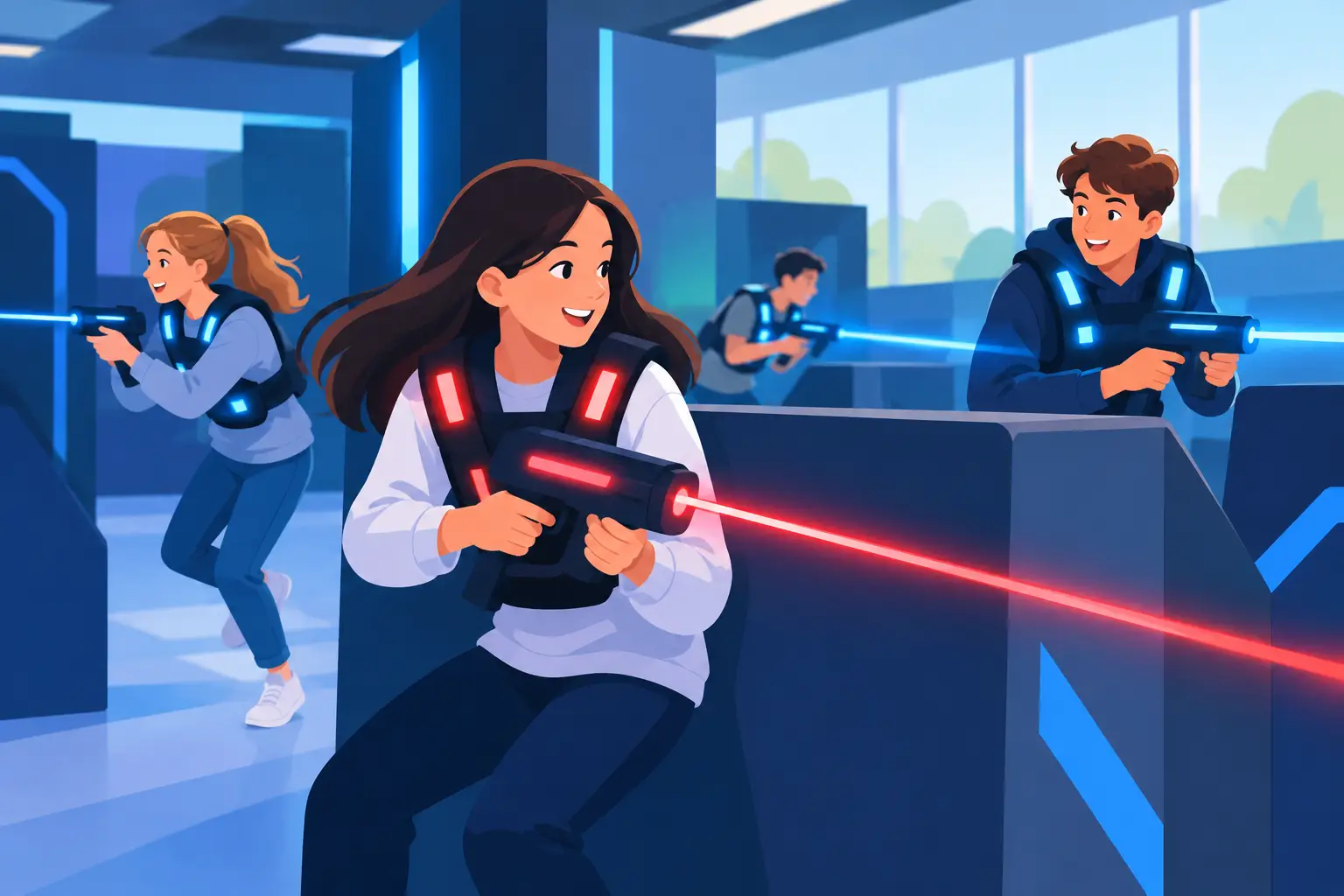 Laserowy event szkolny pełen dobrej energii