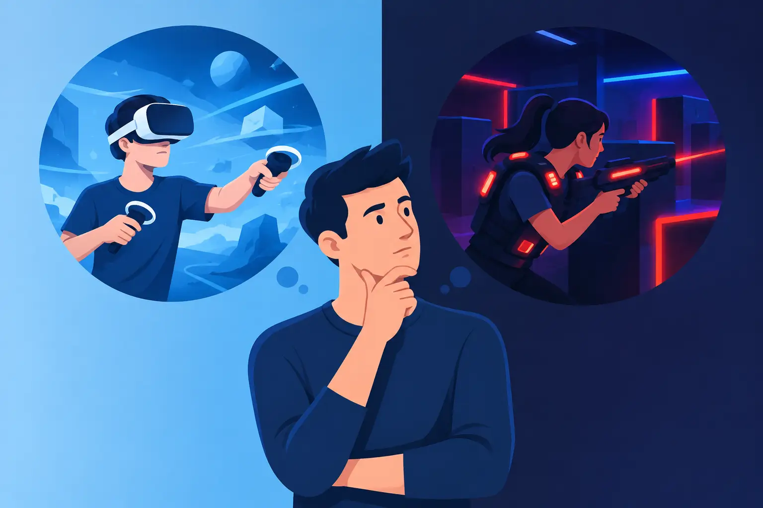 Wirtualna rzeczywistość a laser tag - co wybrać?